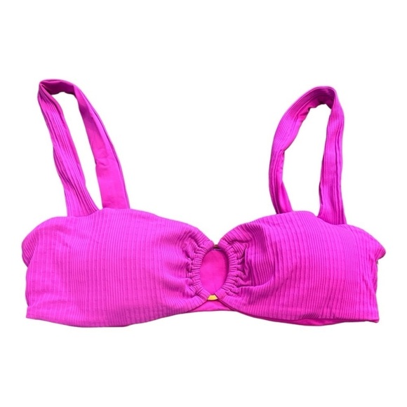 L*Space Willow Bikini Top in Bright Fuchsia NWT - Picture 2 of 6